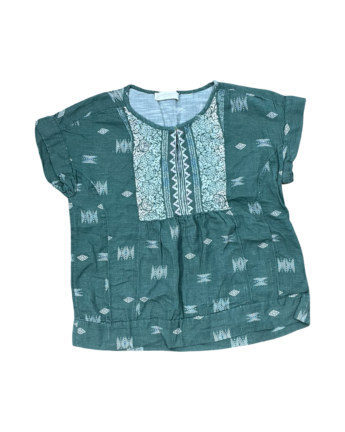 Top Ss By Lucky Brand In Green, Size:Xs