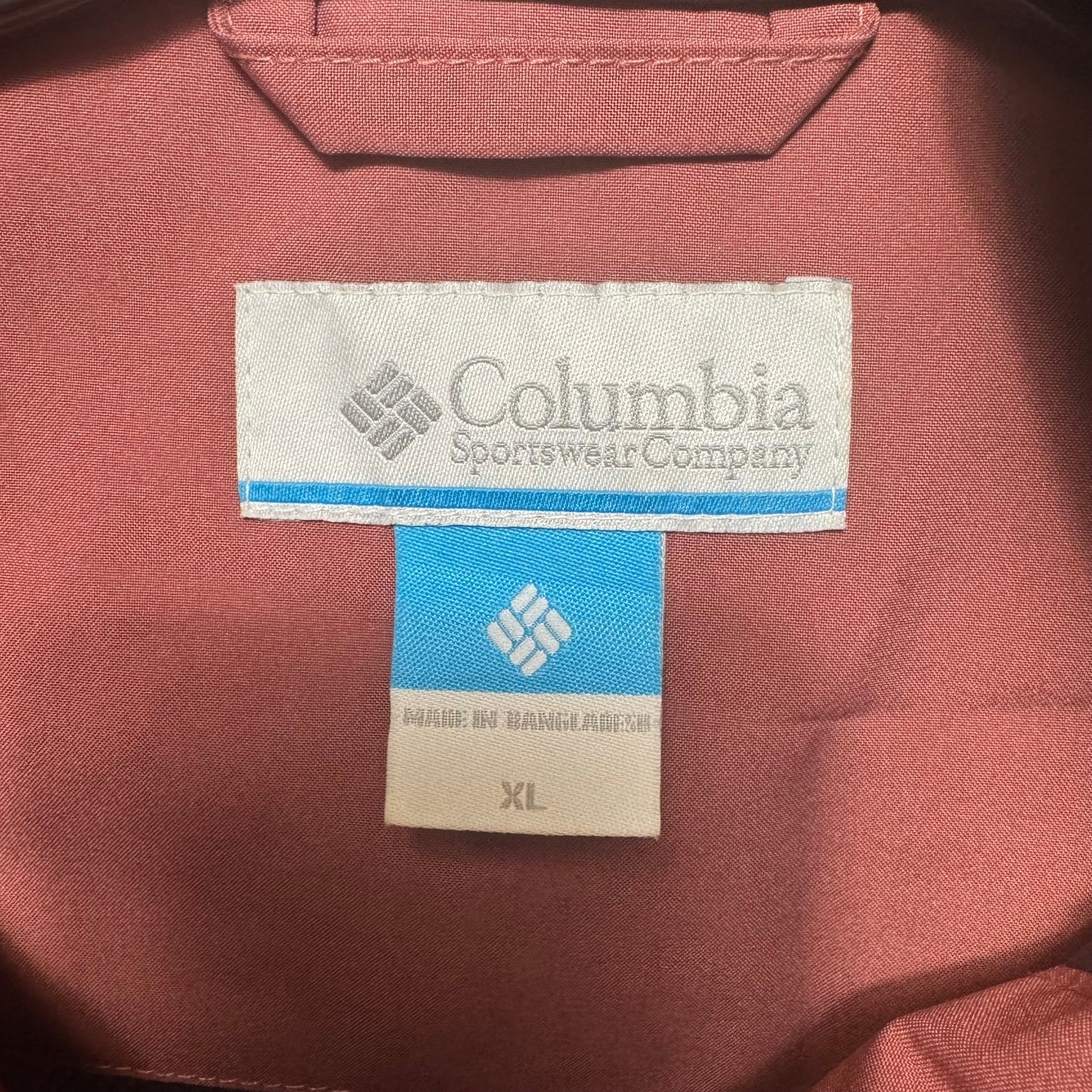 Jacket Windbreaker By Columbia In Mauve, Size: Xl