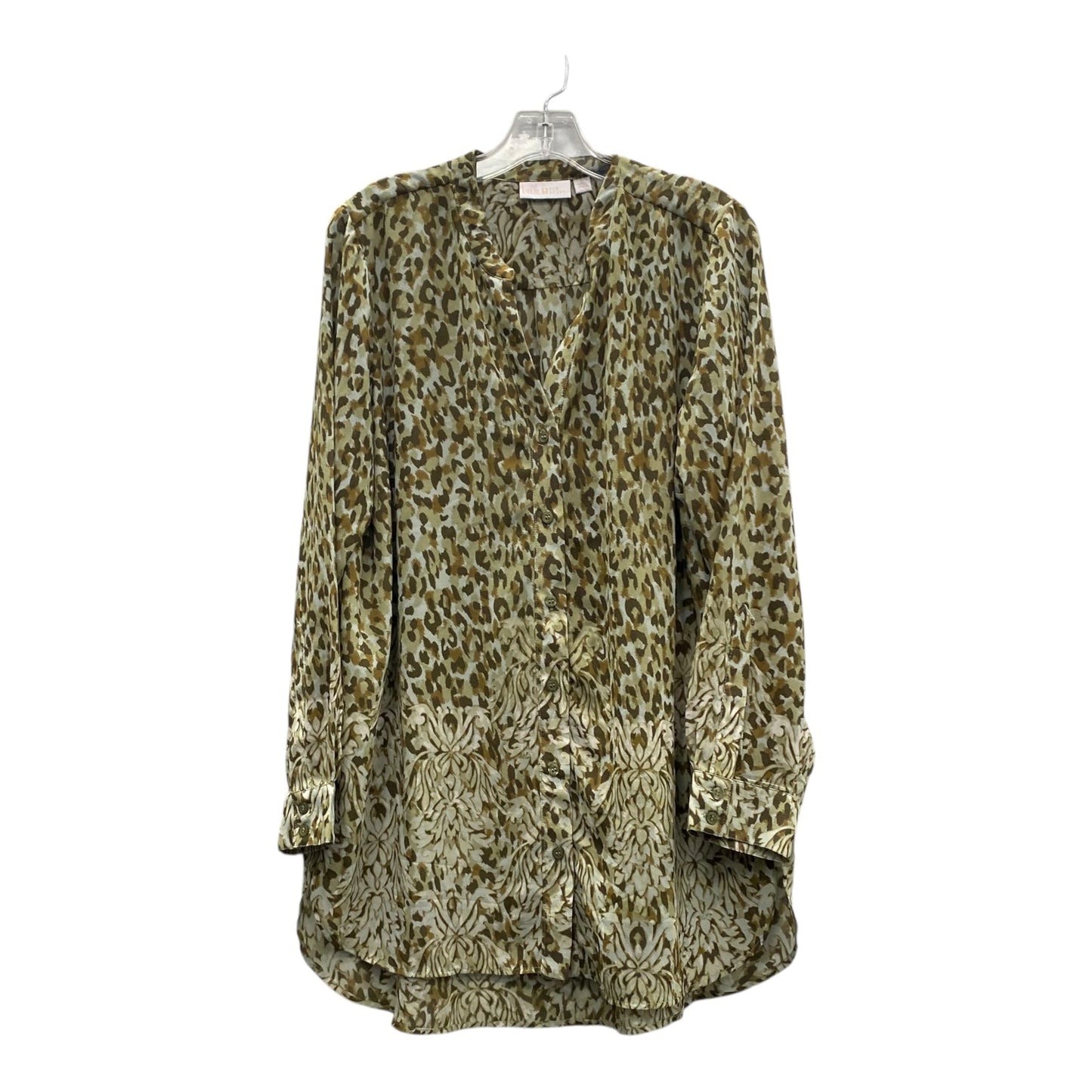 Top Ls By Belle By Kim Gravel In Green, Size:L