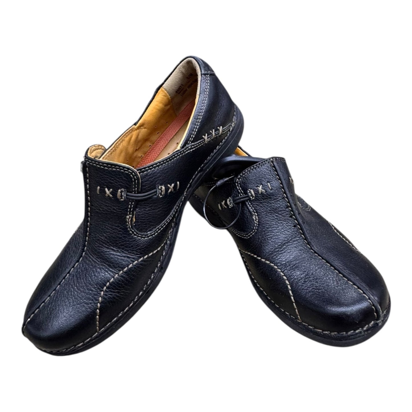 Shoes Flats By Clarks In Black, Size:5.5