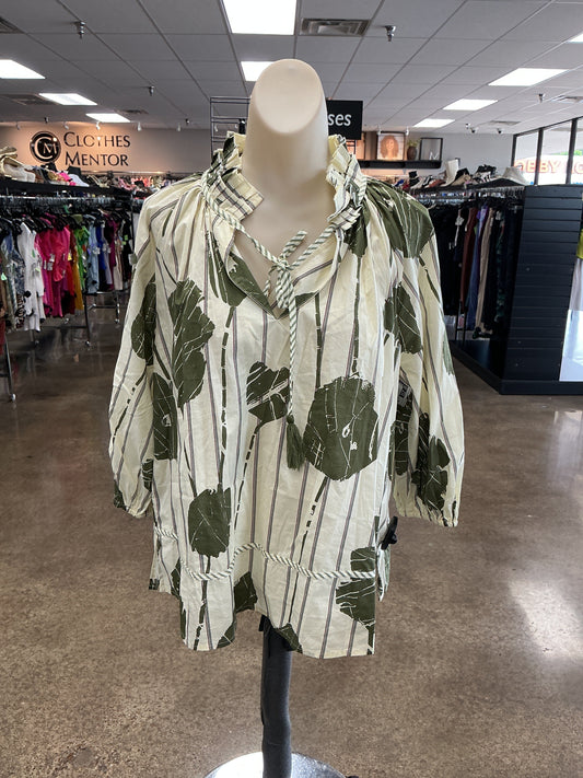 Top Ss By Entro In Cream & Green, Size:M