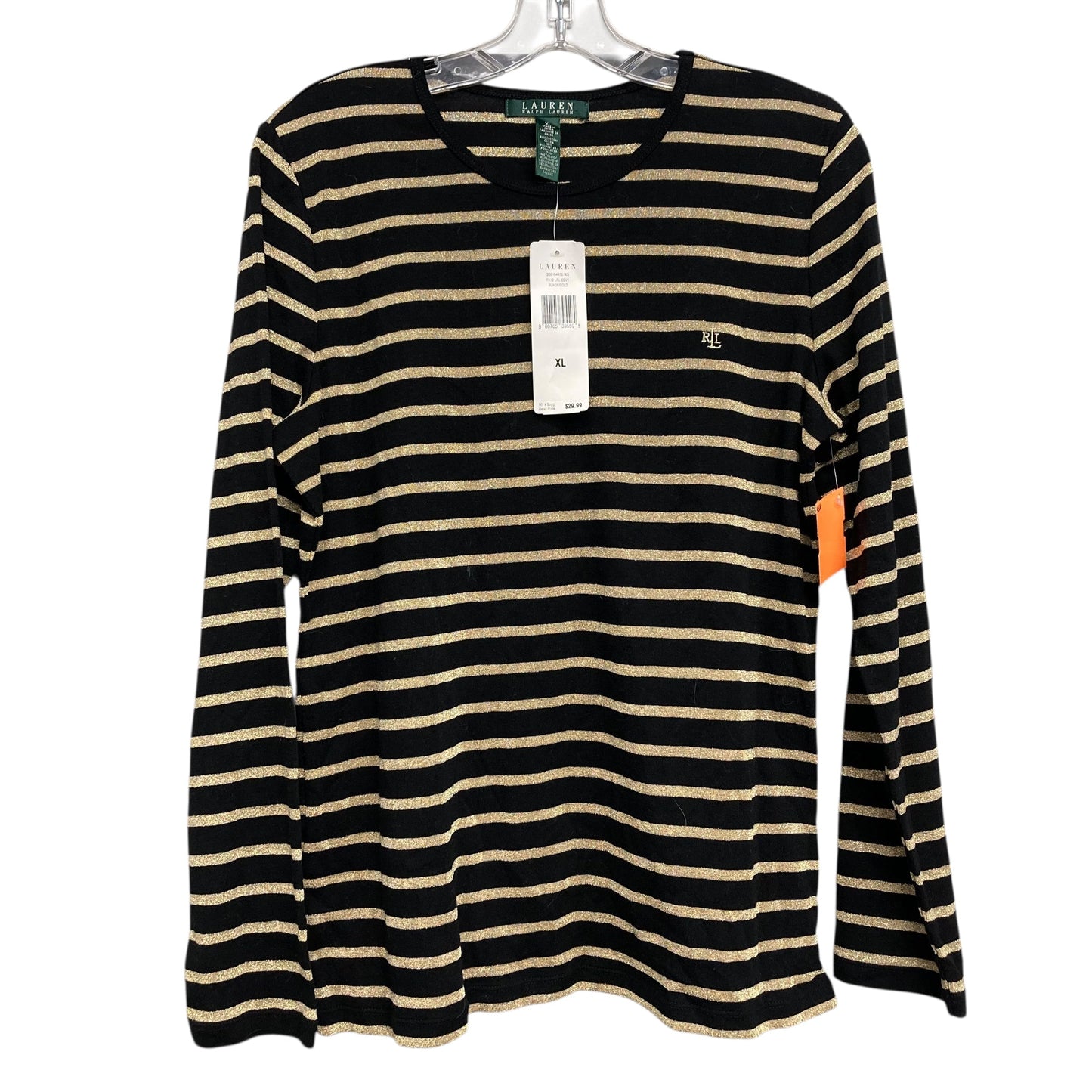 Top Ls By Lauren By Ralph Lauren In Striped Pattern, Size:Xl