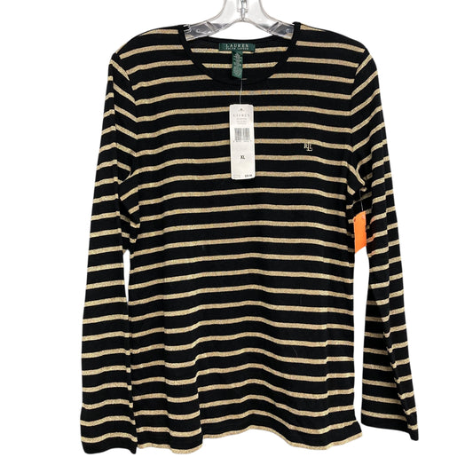 Top Ls By Lauren By Ralph Lauren In Striped Pattern, Size:Xl