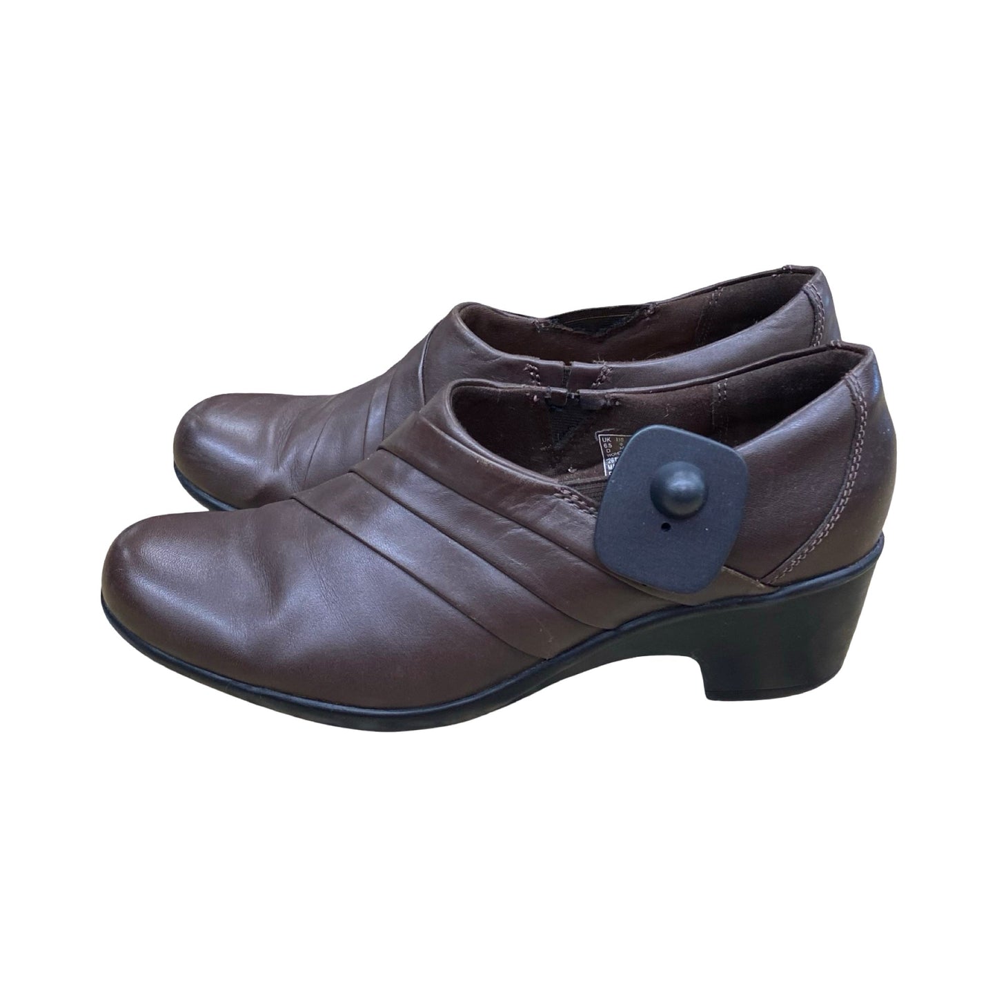 Shoes Heels Block By Clarks In Brown, Size:9