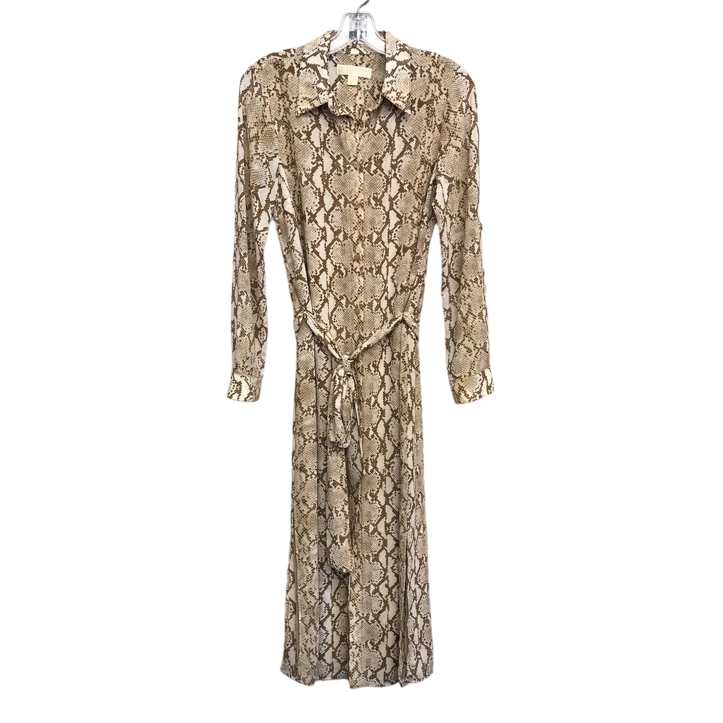 SNAKESKIN PRINT DRESS CASUAL MIDI by MICHAEL BY MICHAEL KORS Size:S