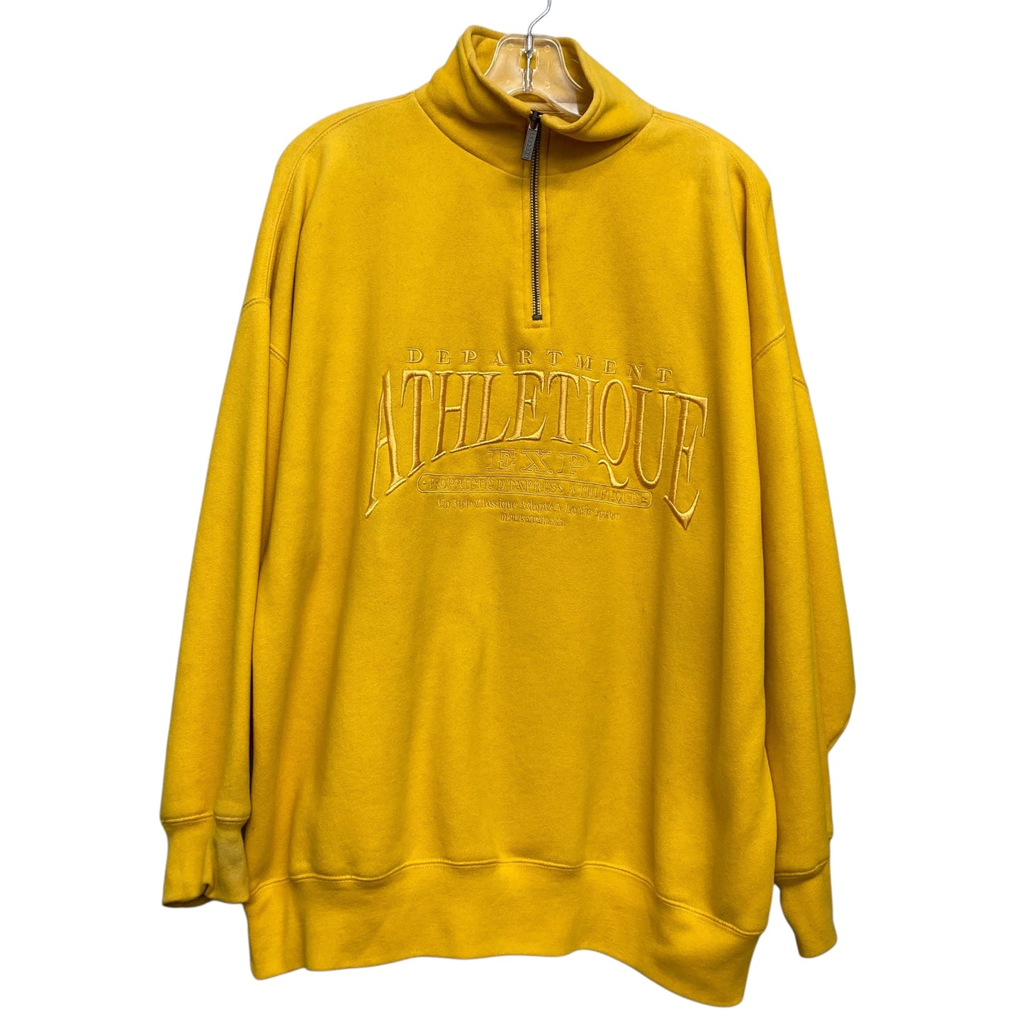 Sweatshirt Collar By Express In Yellow, Size:M
