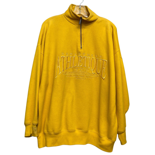 Sweatshirt Collar By Express In Yellow, Size:M