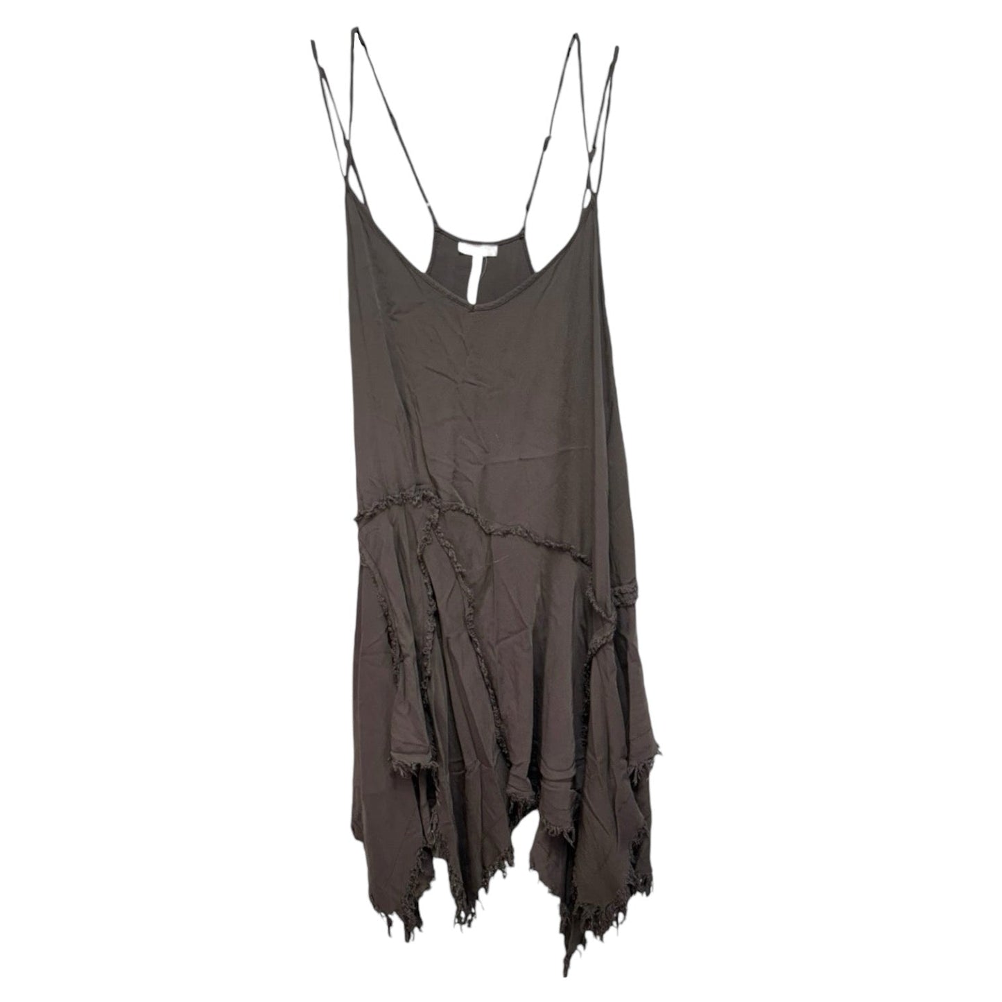 Tattered Up Shred Slip Dress By Free People Intimately In Brown, Size: M