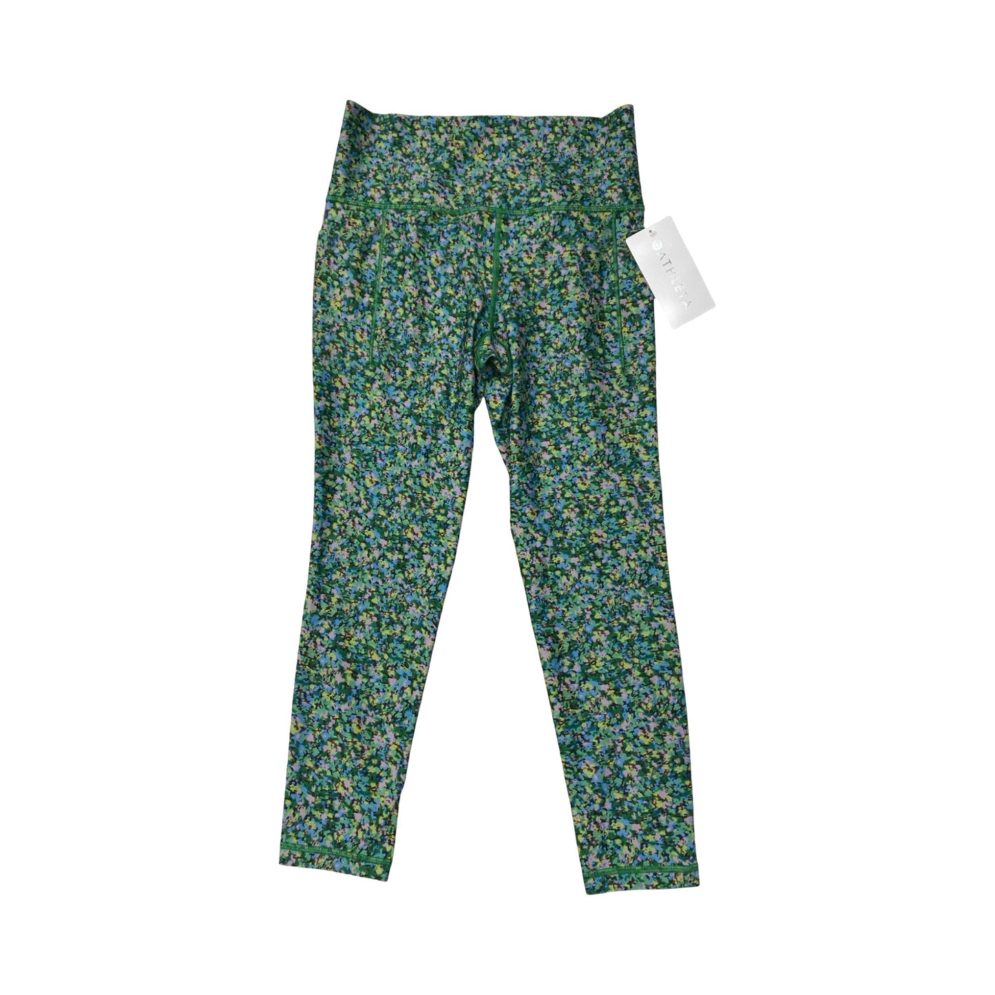 Athletic Leggings By Athleta In Tie Dye Print, Size:M