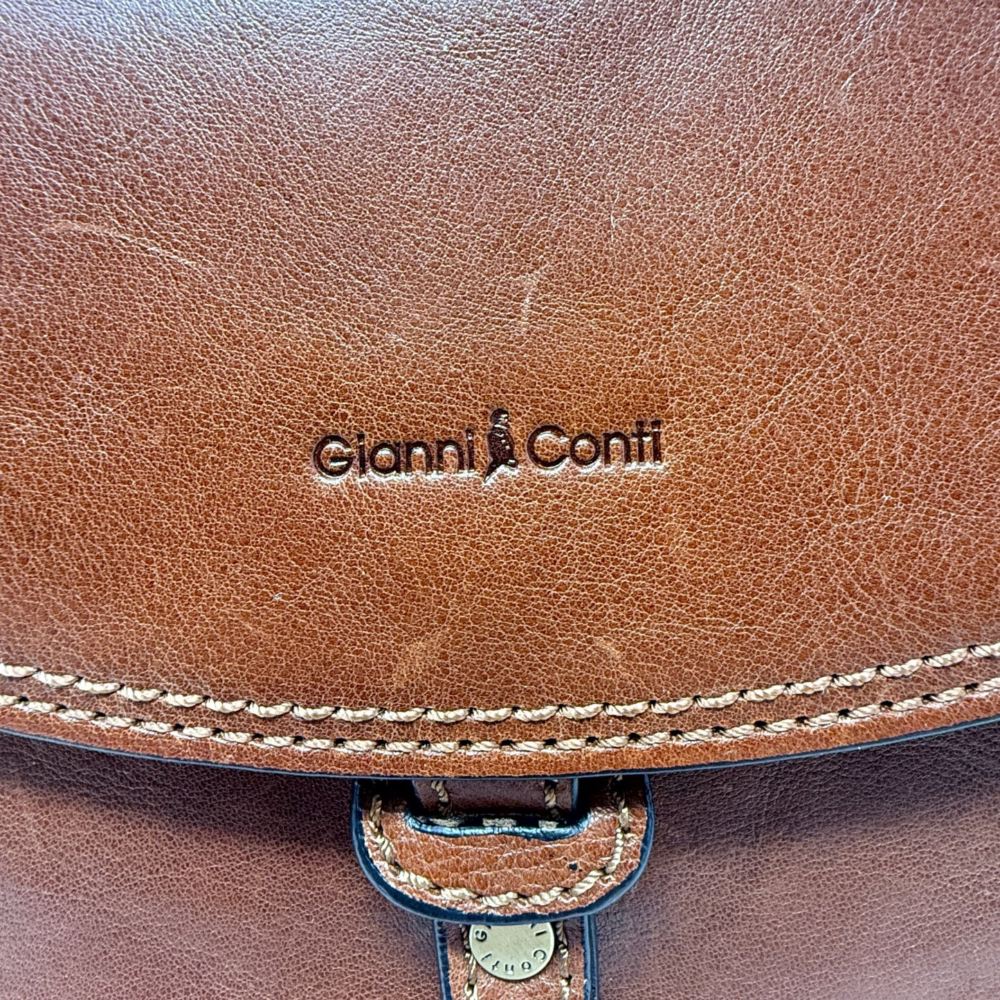 Sybille Vachetta Leather Crossbody Bag By Gianni Conti, Size: Medium