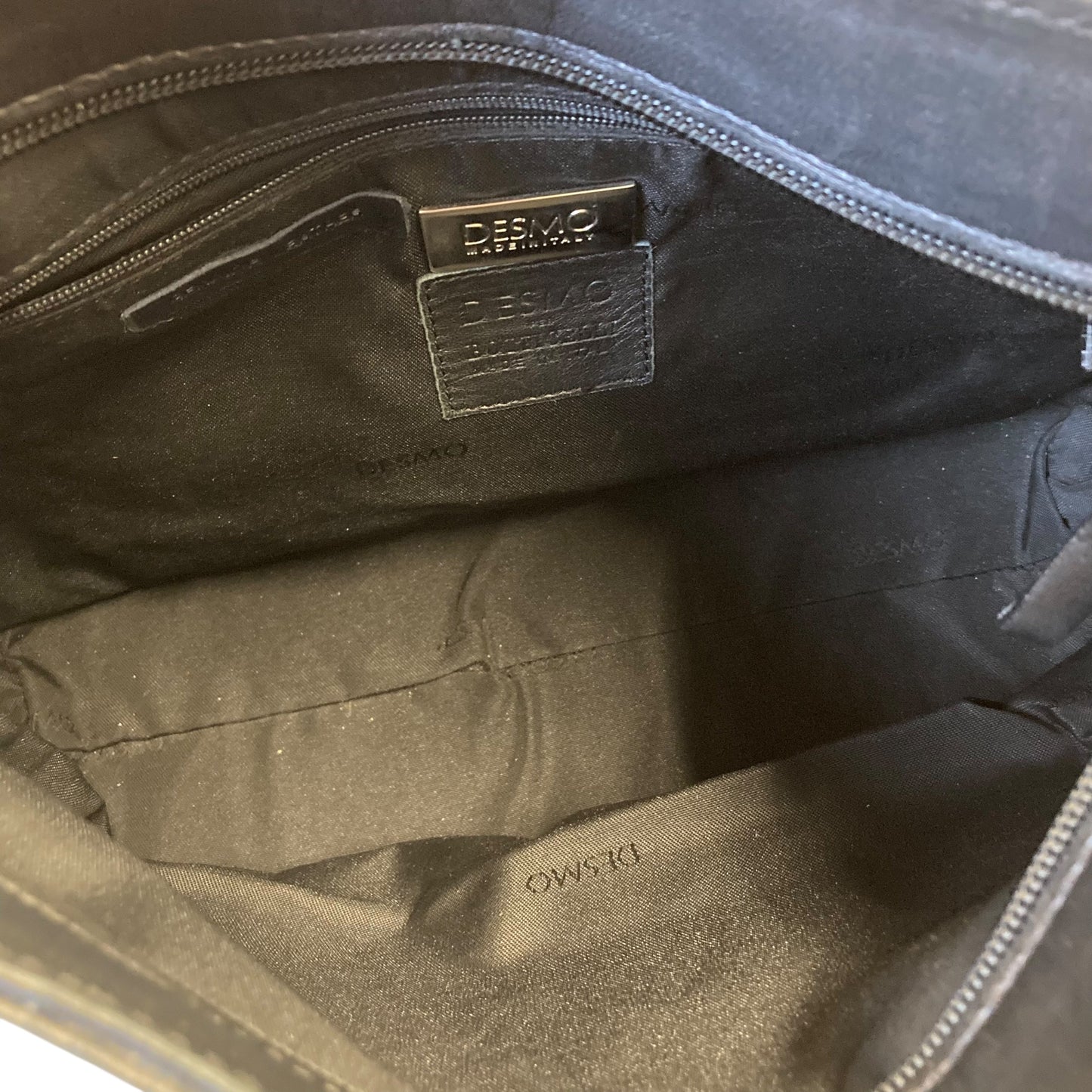 Handbag Leather By Desmo In Black, Size:Small