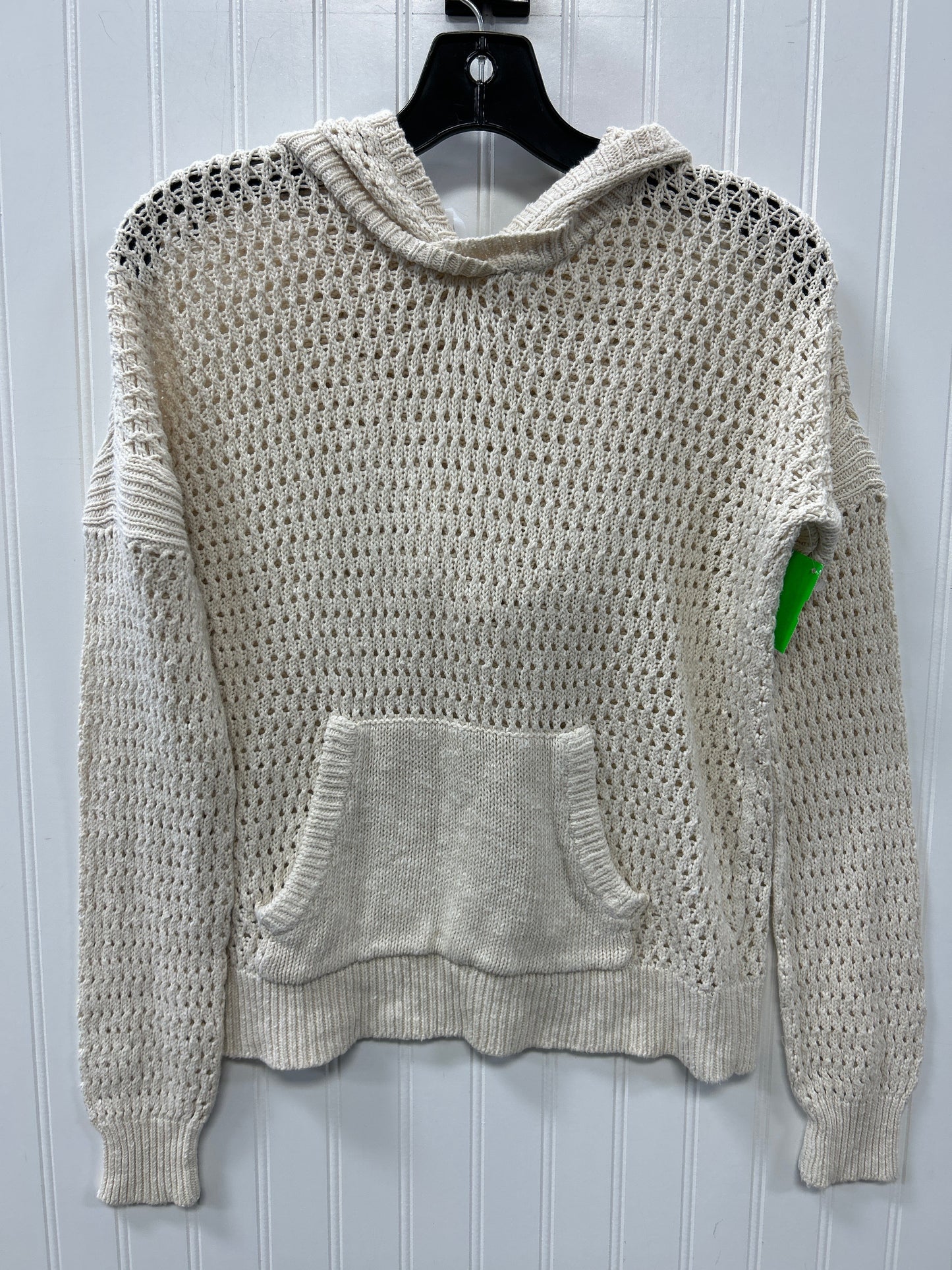 Sweatshirt Hoodie By Paige In Cream, Size:M