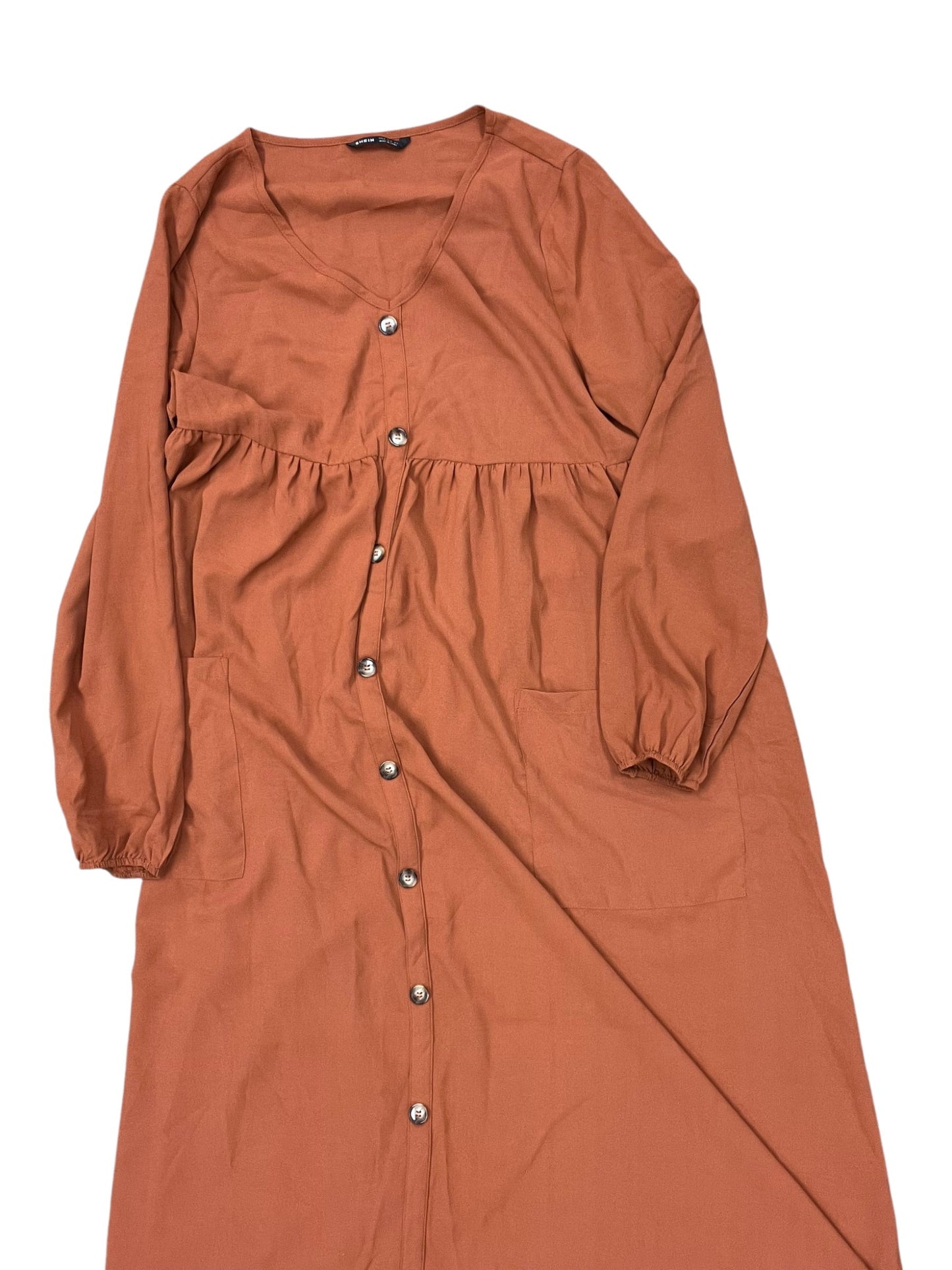 Dress Casual Maxi By Shein In Orange, Size:M