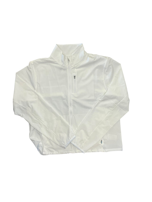 Athletic Jacket By Athleta In White, Size:M