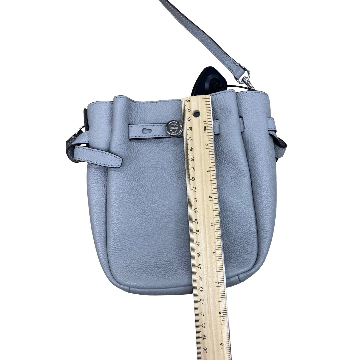 Handbag Designer By Tory Burch In Grey, Size:Small