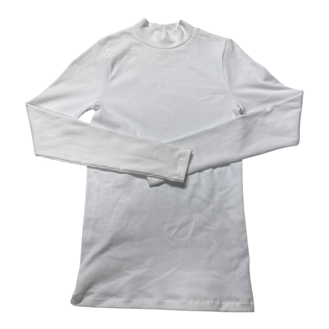 Athletic Top Ls Collar By Athleta In White, Size:Xs