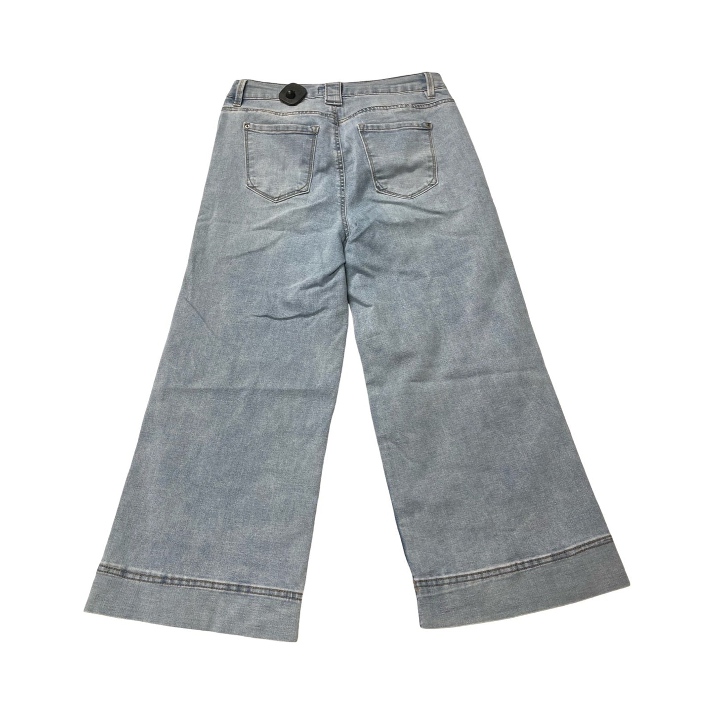 Jeans Cropped By Curve Appeal In Blue Denim, Size:8