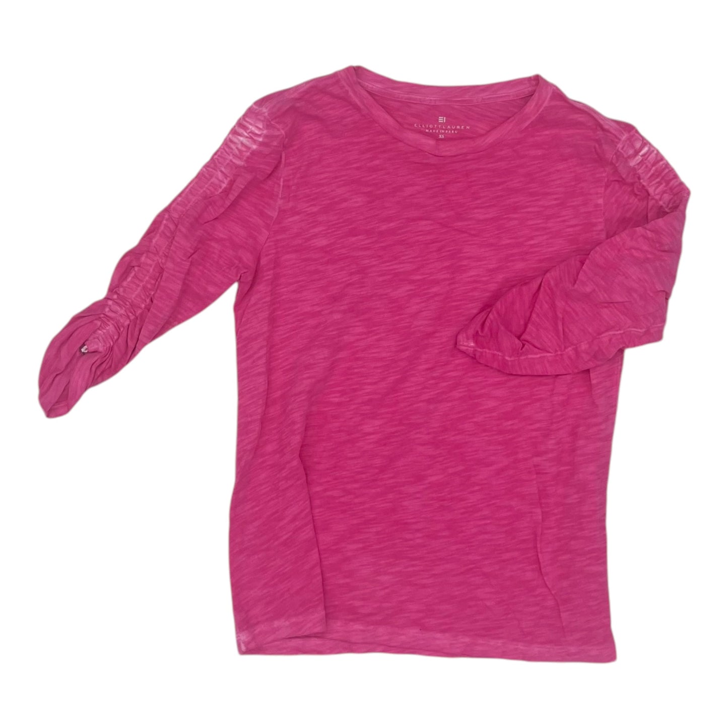 Top 3/4 Sleeve By Elliott Lauren In Pink, Size:Xs