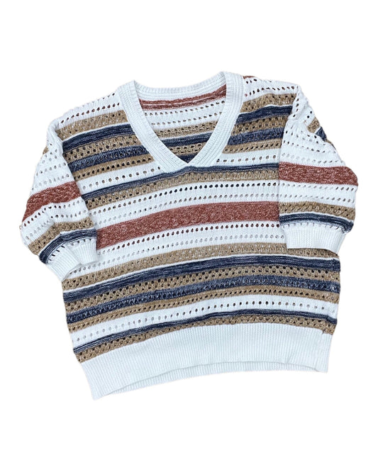 Sweater By Clothes Mentor In White, Size:S