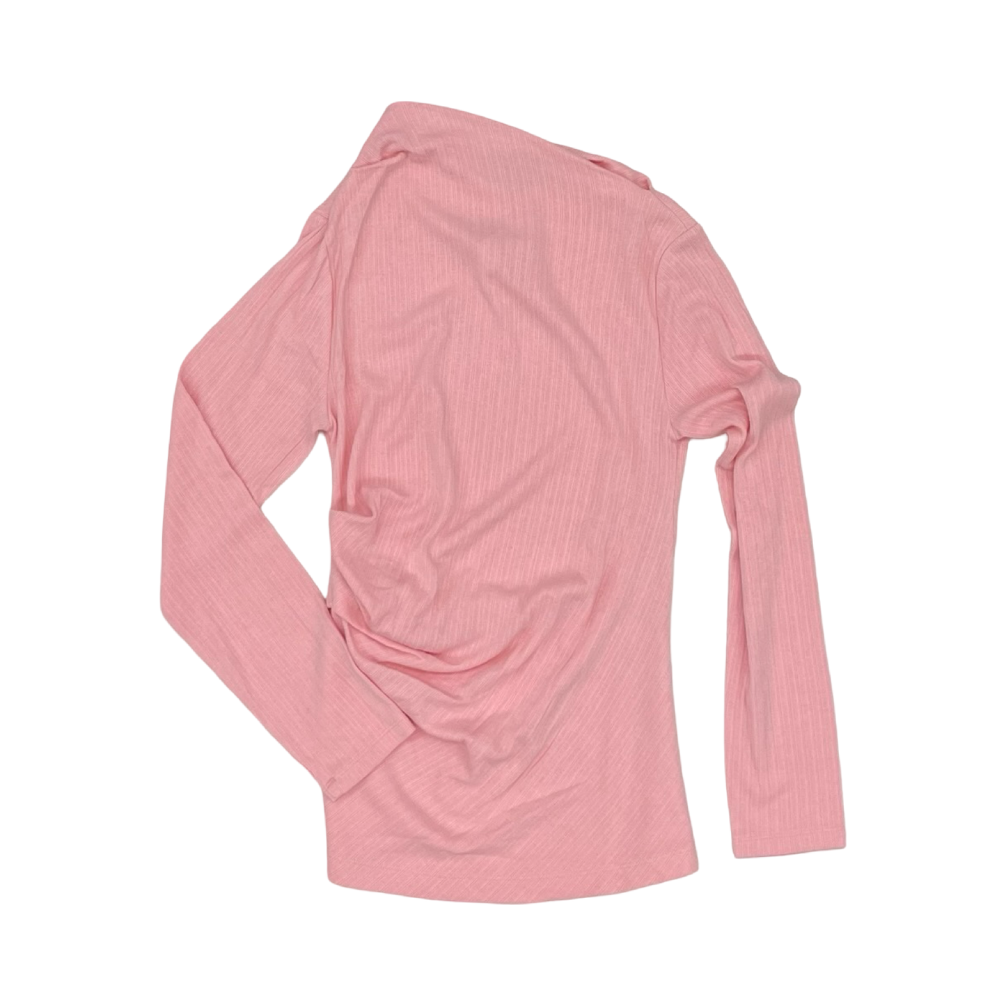 Blouse Ls By Loft In Pink, Size:L