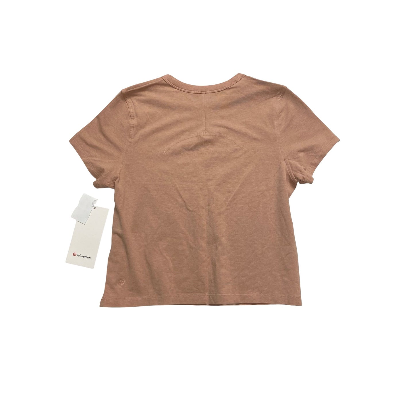 Athletic Top Ss By Lululemon In Tan, Size:4