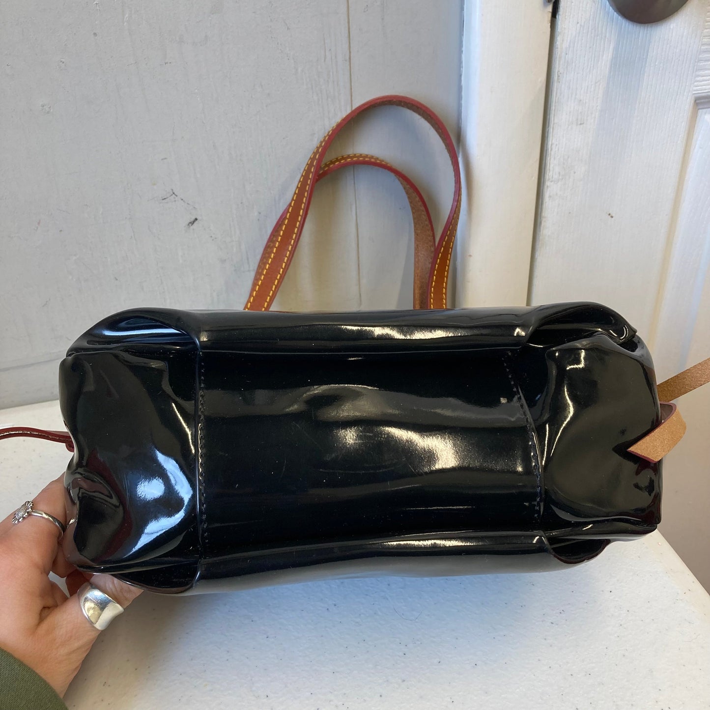 Handbag Designer By Dooney And Bourke In Black & Brown, Size:Small