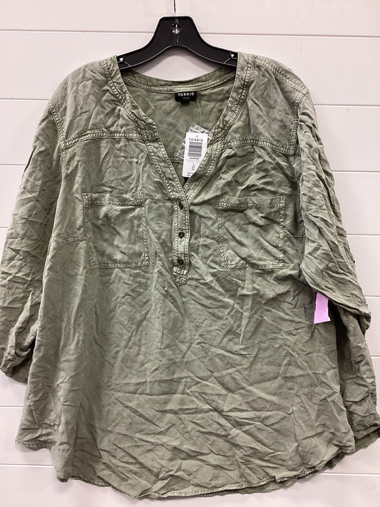 Top Ls By Torrid In Green, Size:4X