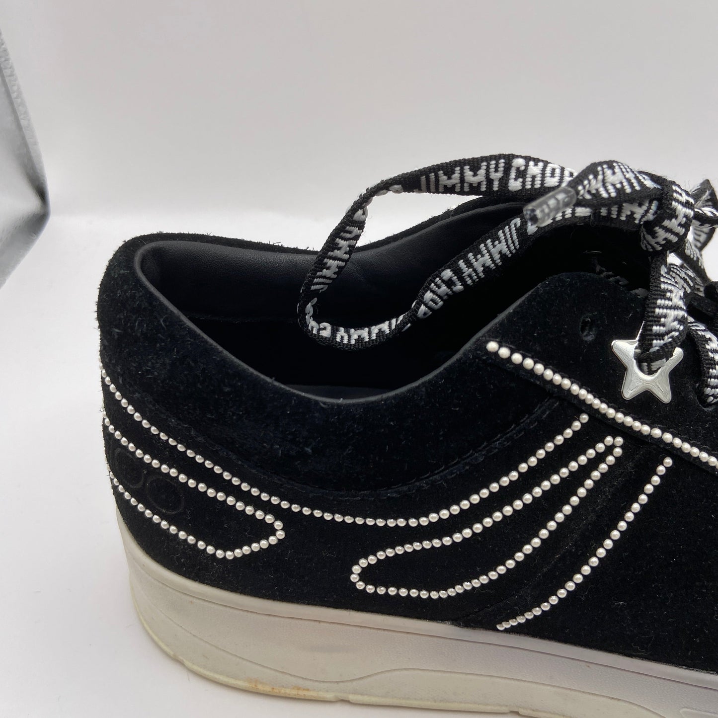 Shoes Luxury Designer By Jimmy Choo In Black, Size: 9.5