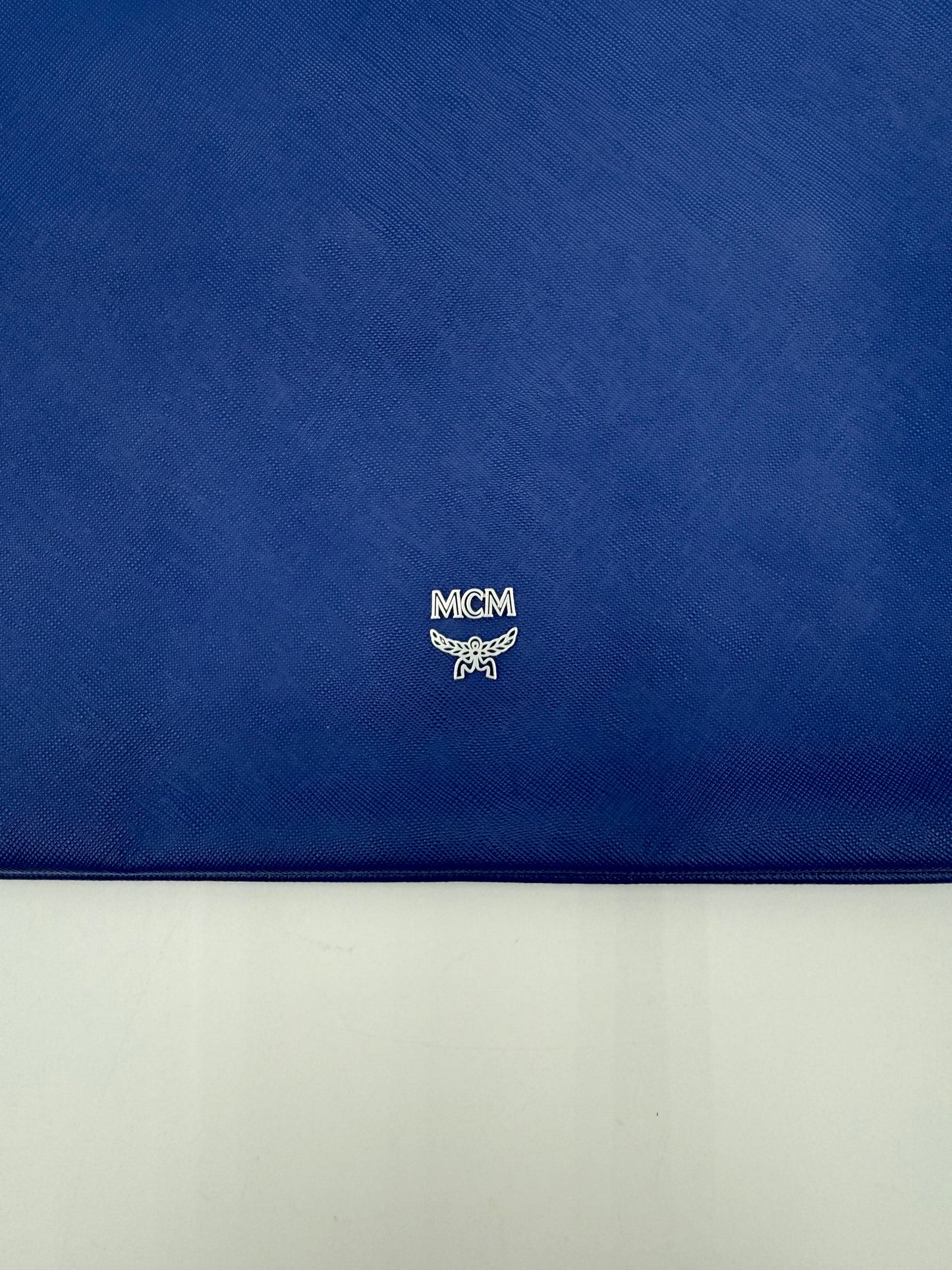 Laptop Sleeve Luxury Designer By Mcm In Blue, Size:Medium