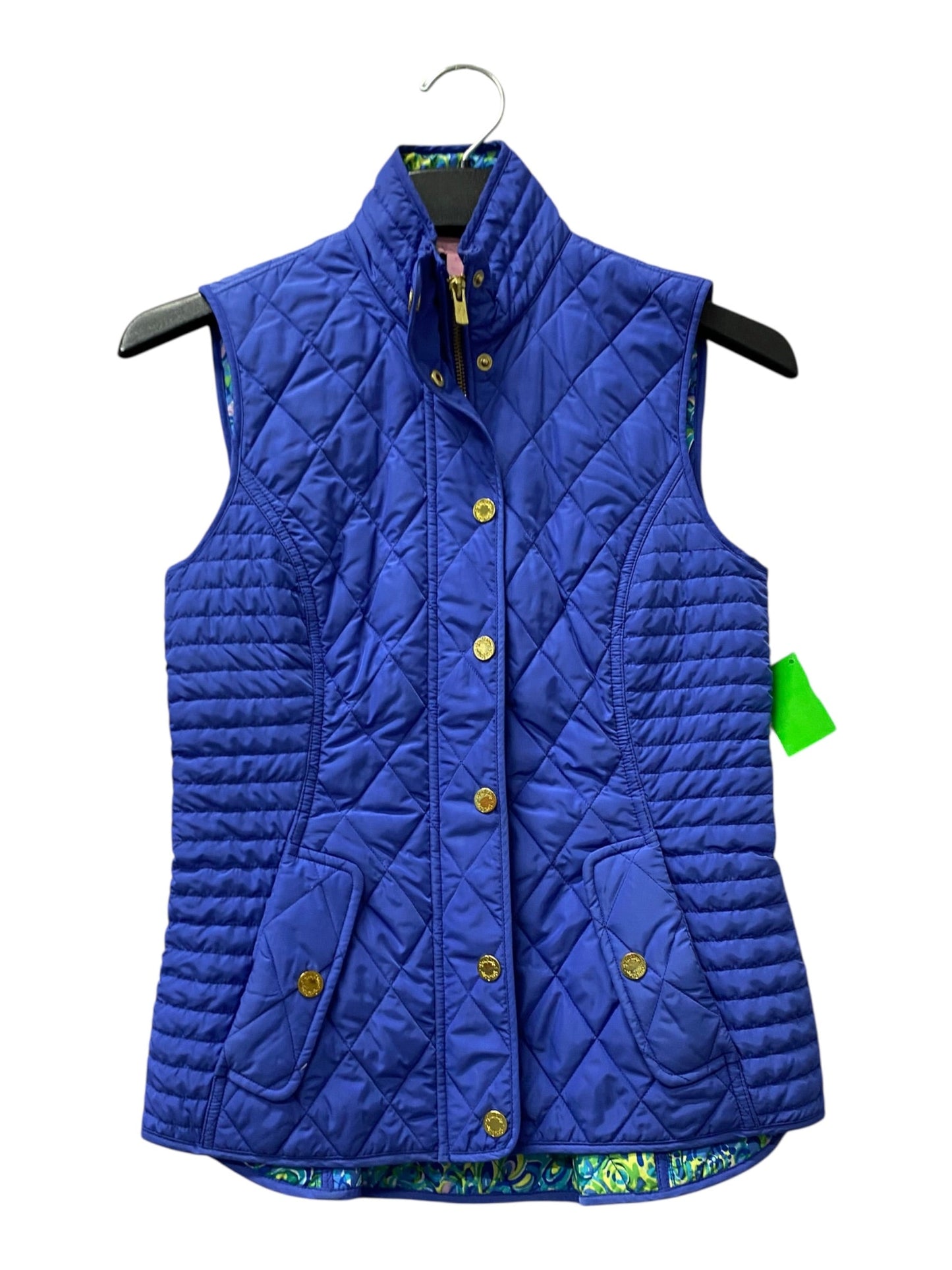 Vest Designer By Lilly Pulitzer In Blue, Size:Xs