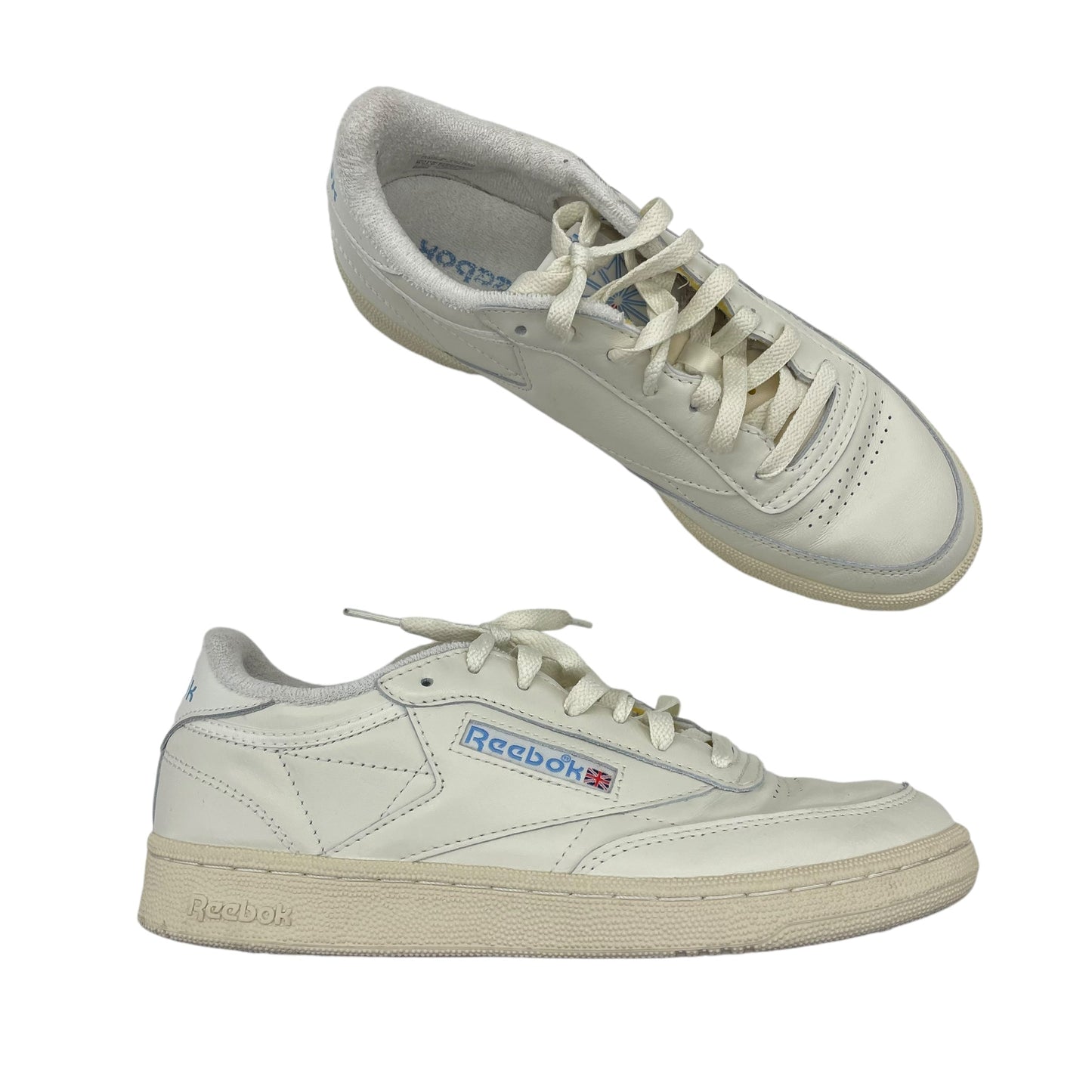 CREAM SHOES SNEAKERS by REEBOK Size:8.5