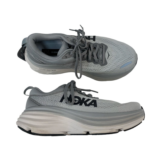 Shoes Athletic By Hoka In Grey, Size:9.5