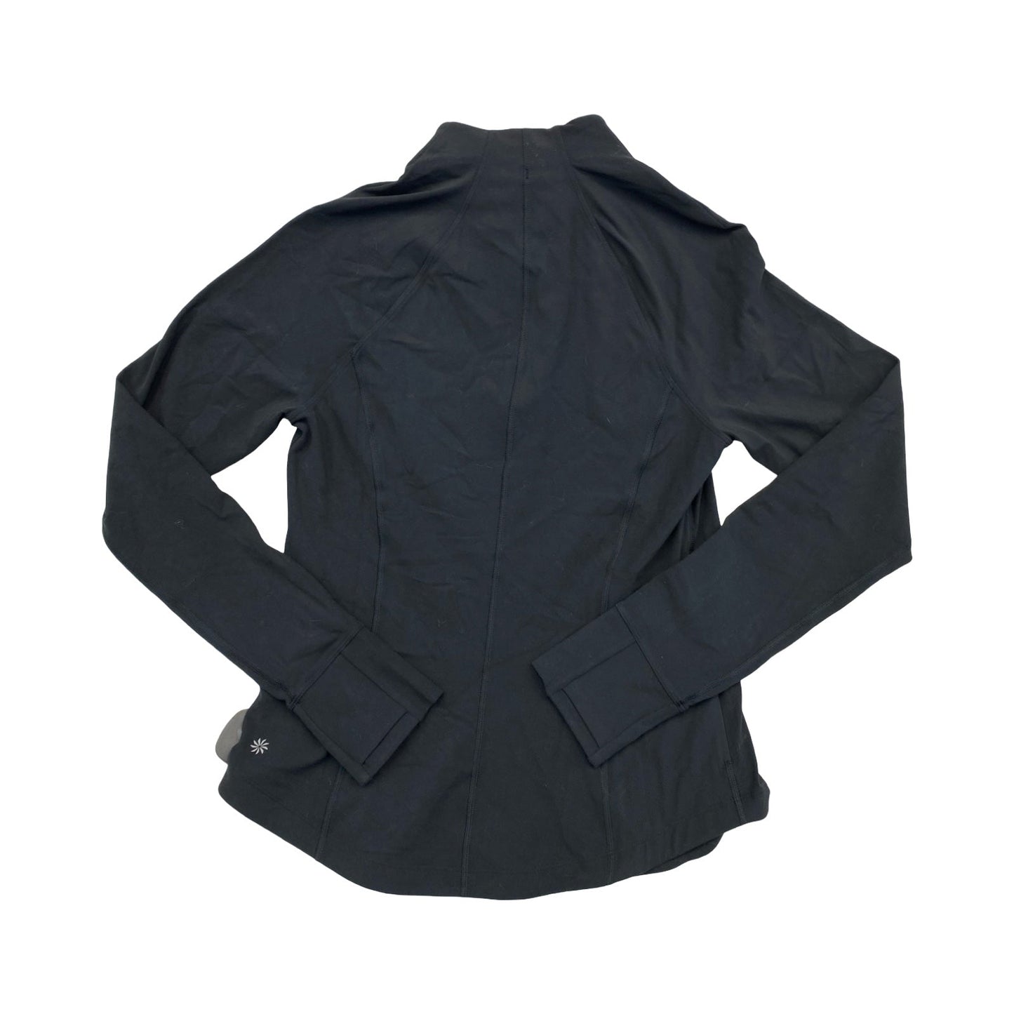 Athletic Top Ls Collar By Athleta In Black, Size:M