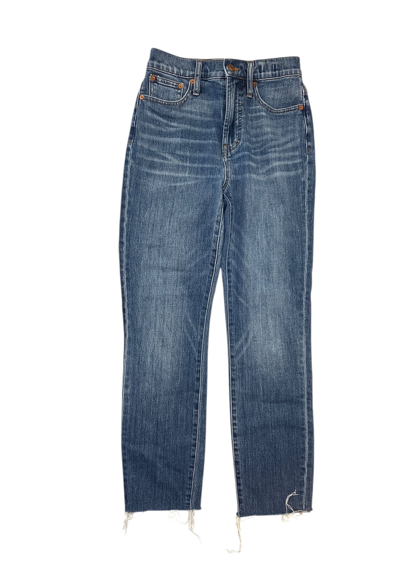 Jeans Straight By Madewell In Blue Denim, Size:0