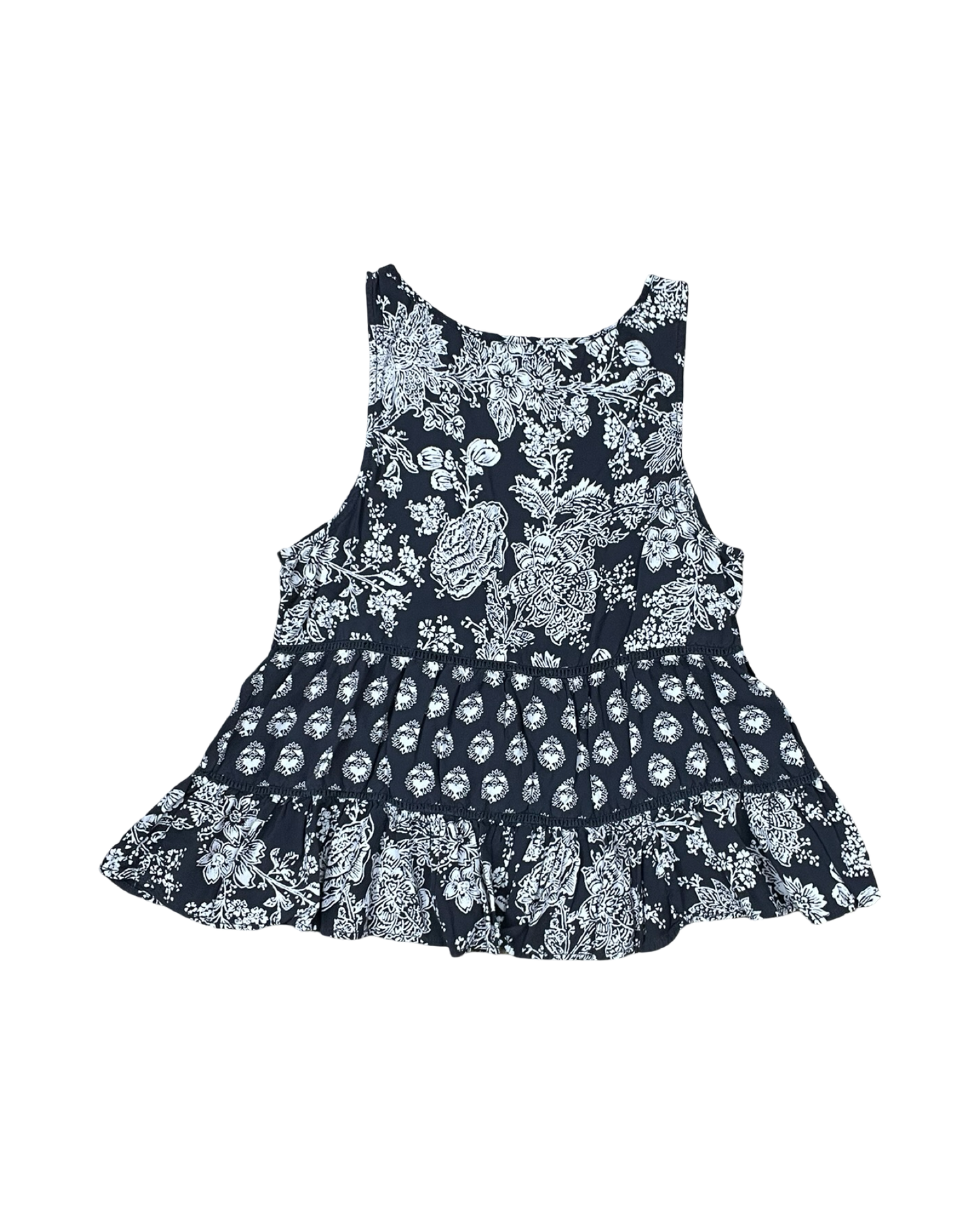 Top Sleeveless By American Eagle In Grey & White, Size:Sp