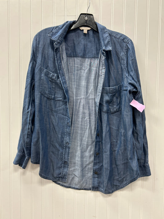 Top Ls By Banana Republic In Blue, Size:Xs