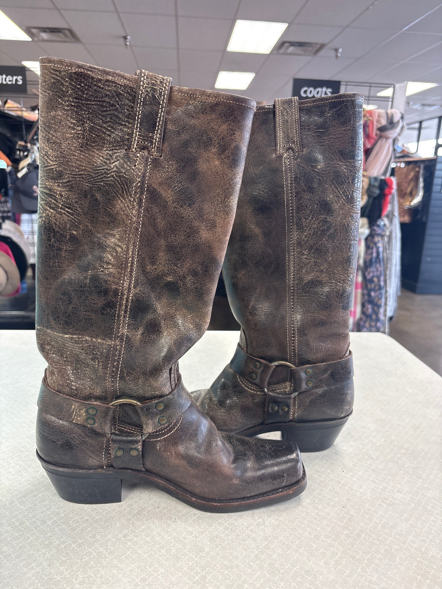 Boots Designer By Frye In Brown, Size:8