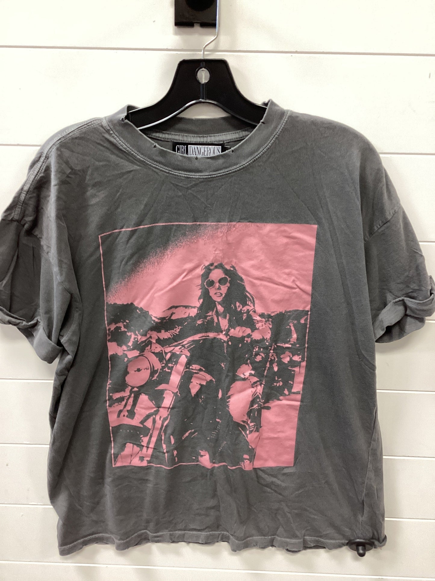 Top Ss By Girl Dangerous In Grey, Size:M