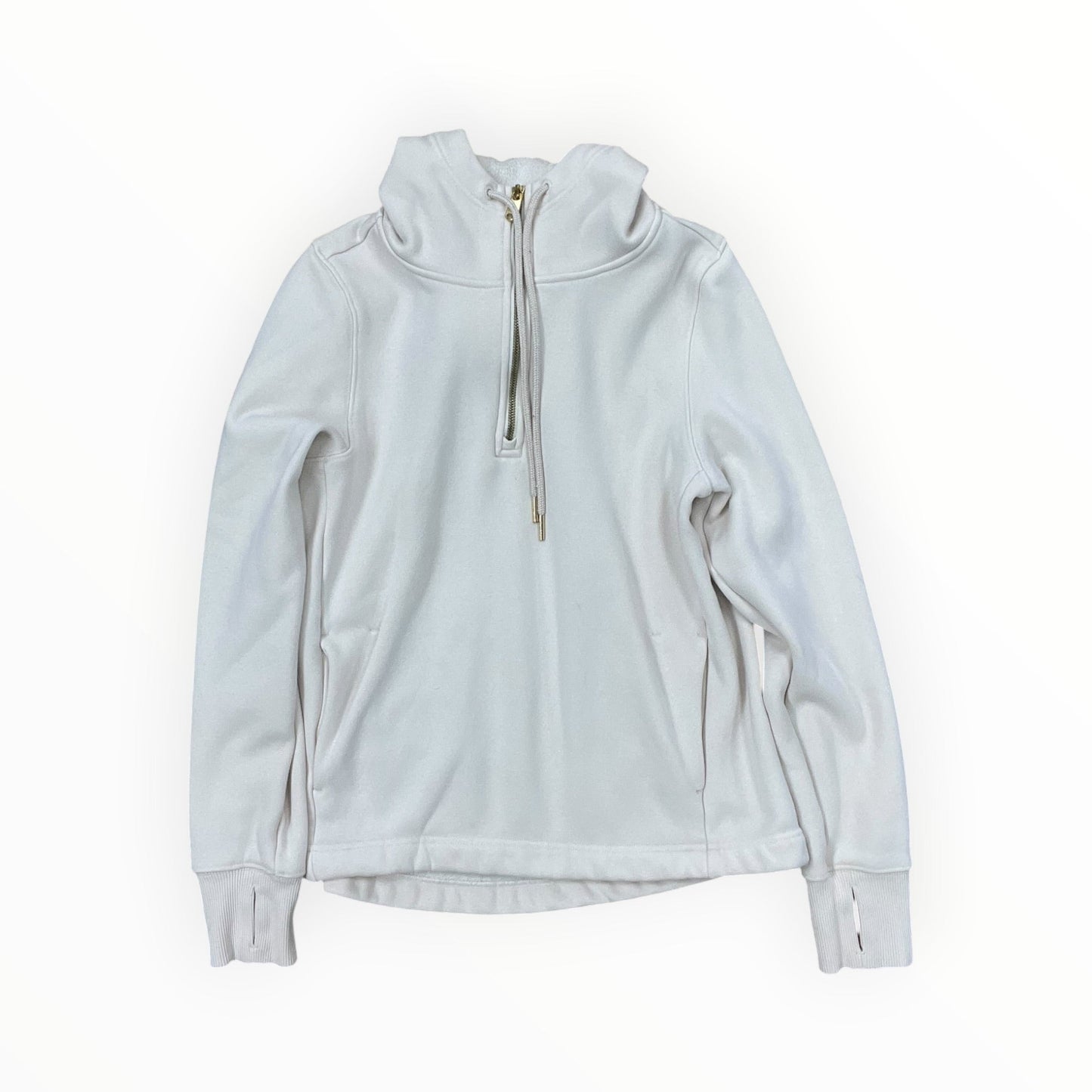 Sweatshirt Hoodie By Athleta In Tan, Size:Xs