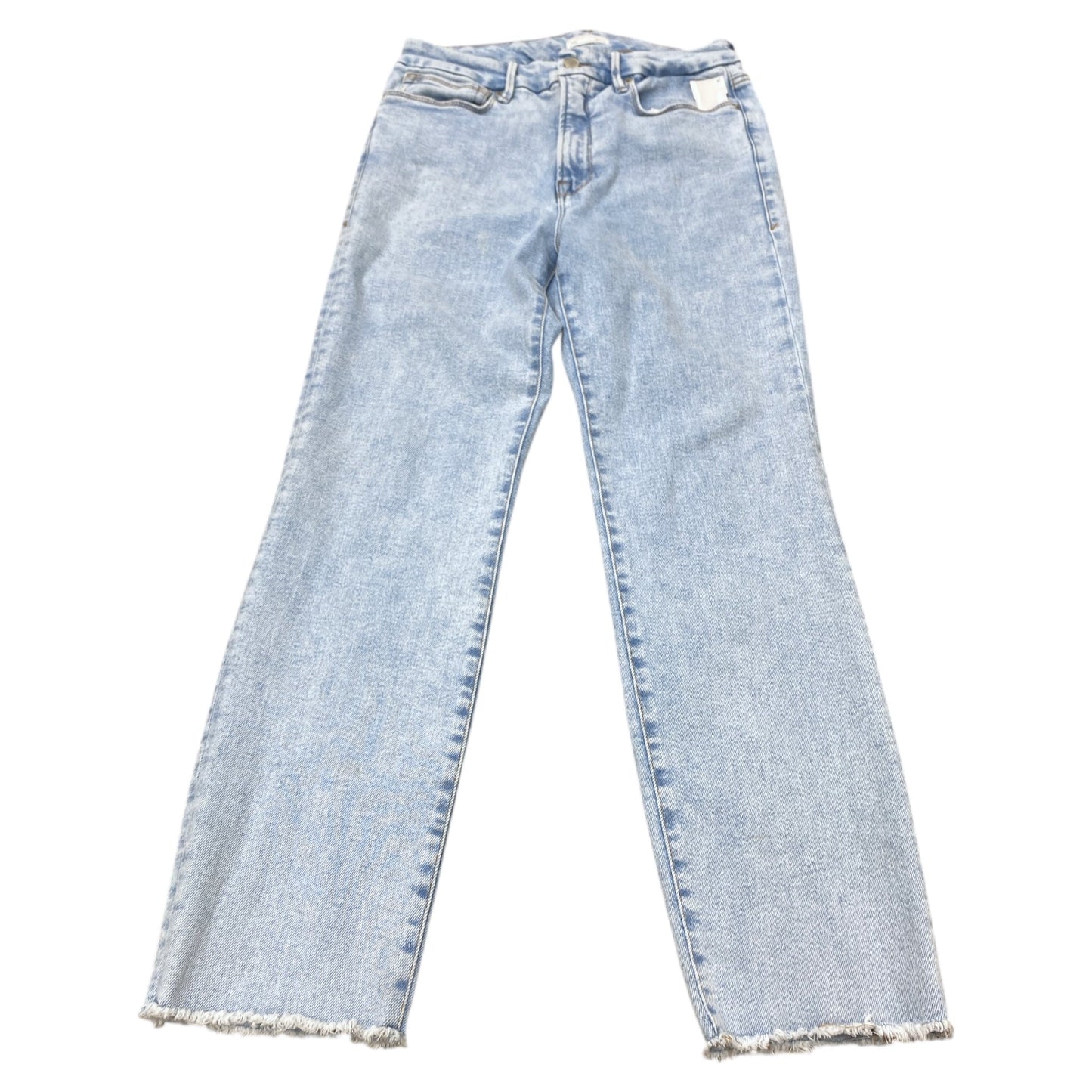 Jeans Straight By Good American In Blue Denim, Size:10