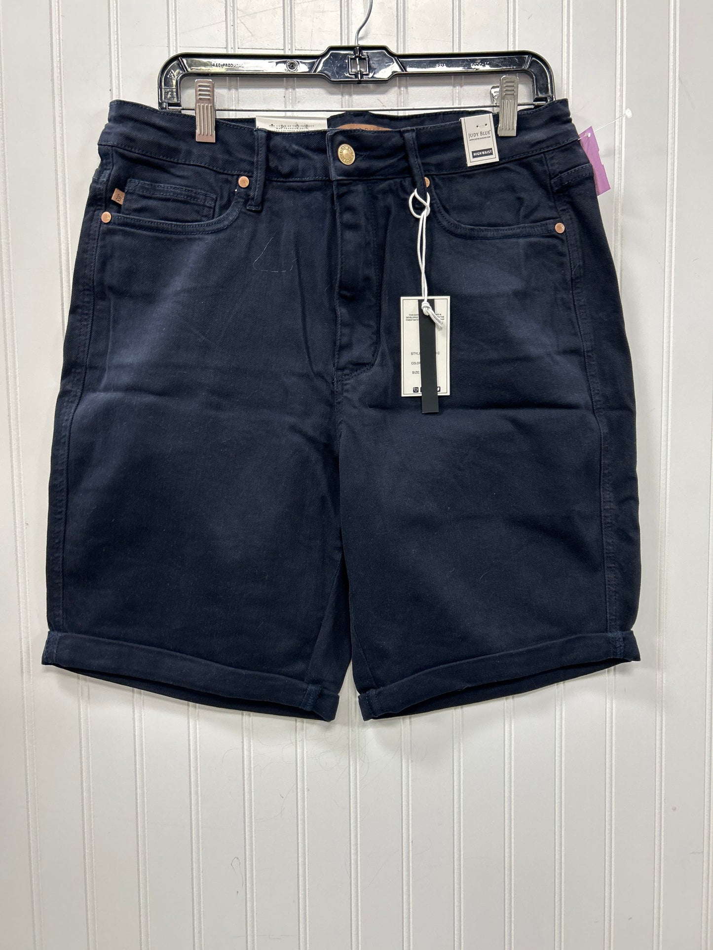 Shorts By Judy Blue In Black Denim, Size:1X