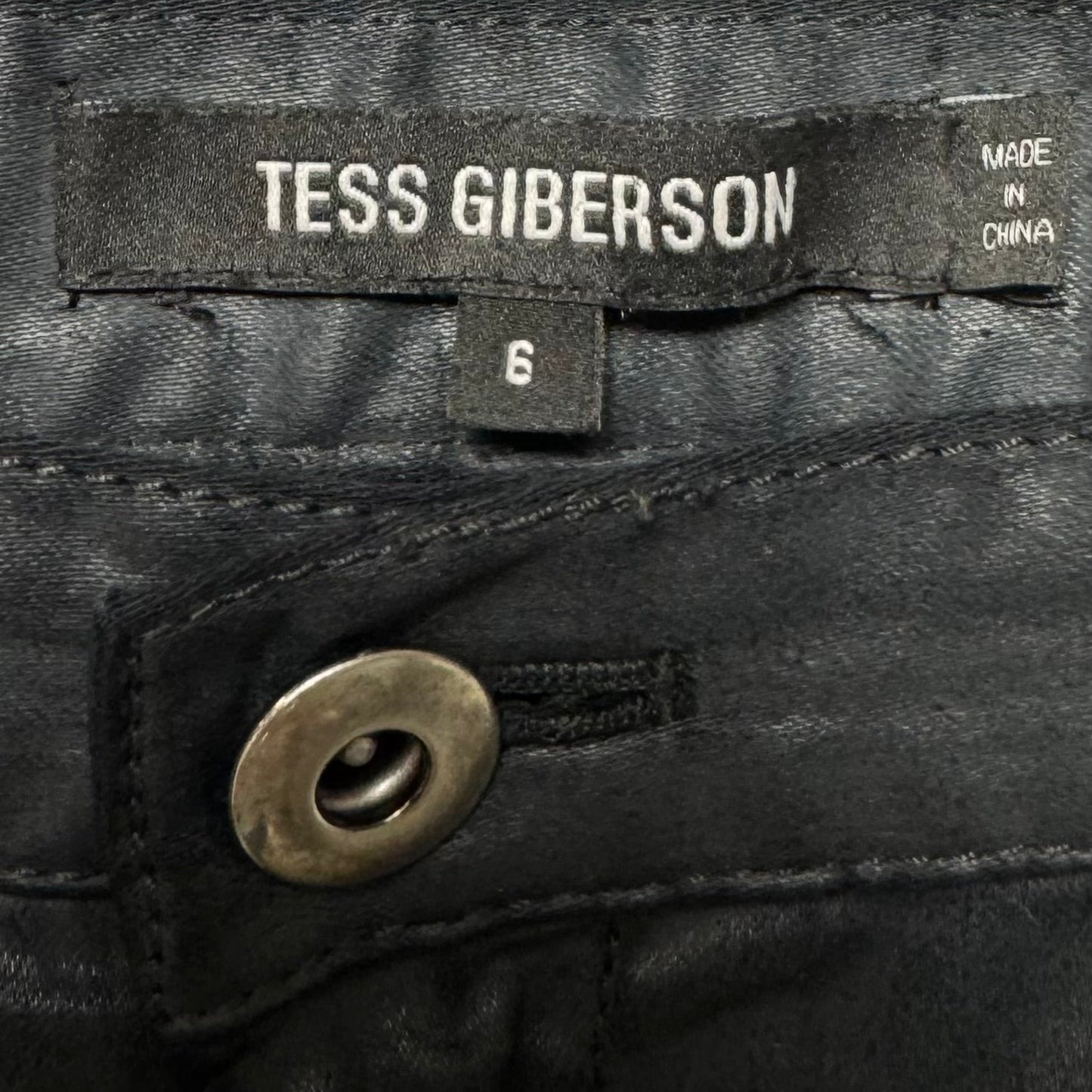 Coated Utility Pants By Tes Giberson In Black, Size: 6