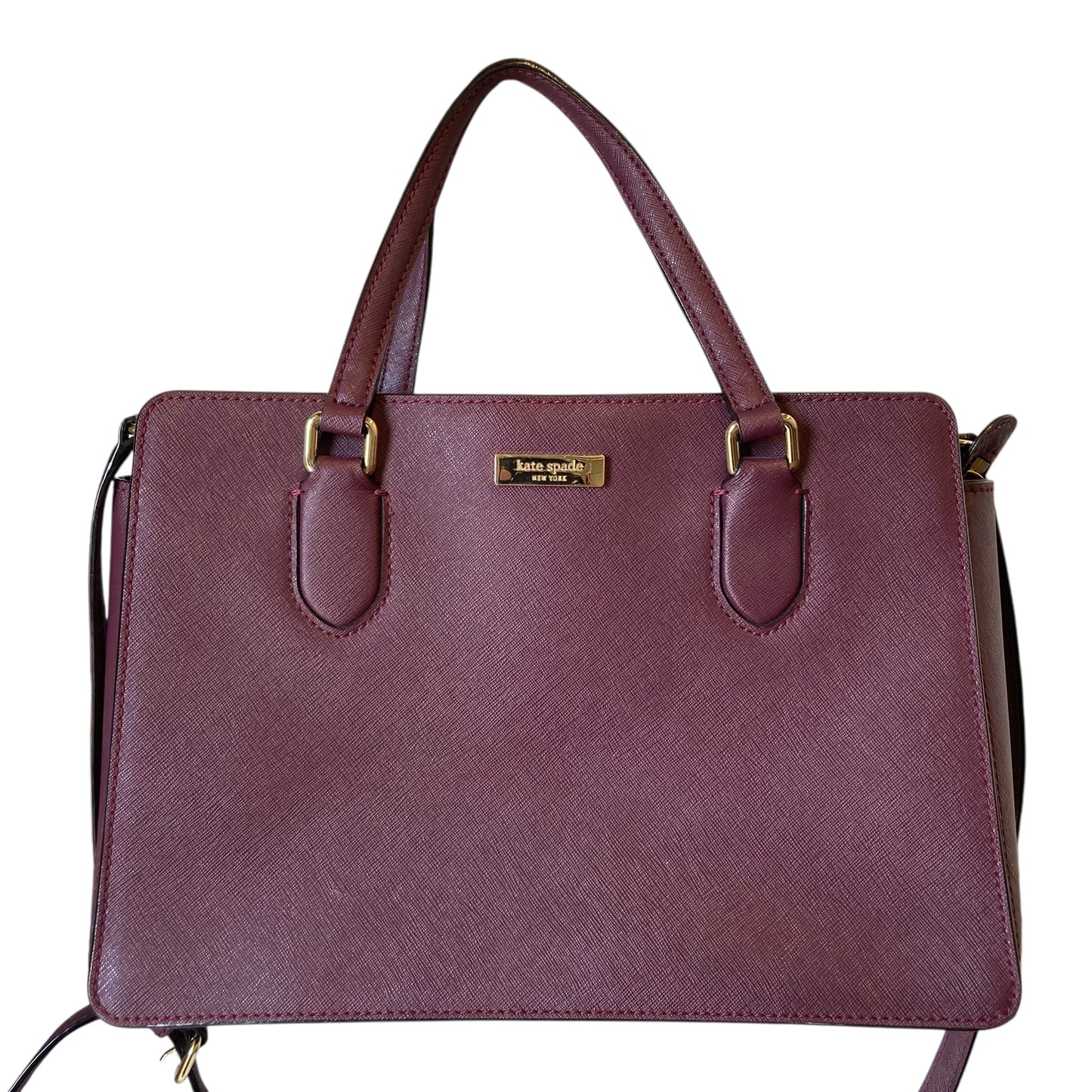 Crossbody Designer By Kate Spade In Maroon, Size:Medium