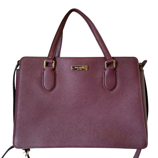 Crossbody Designer By Kate Spade In Maroon, Size:Medium