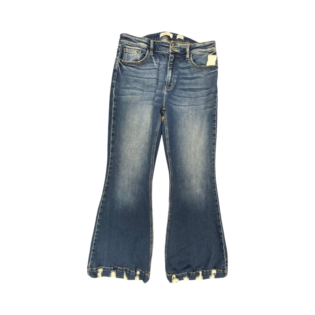Jeans Flared By Kancan In Blue, Size:12