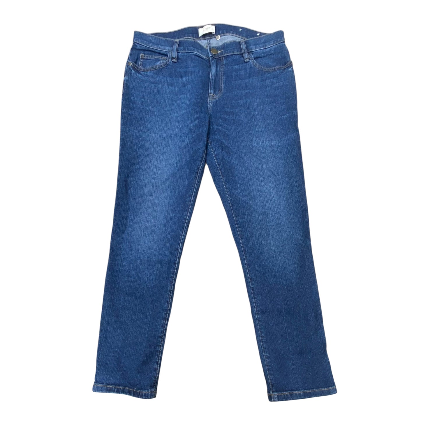 Jeans Boyfriend By Loft In Blue Denim, Size:4
