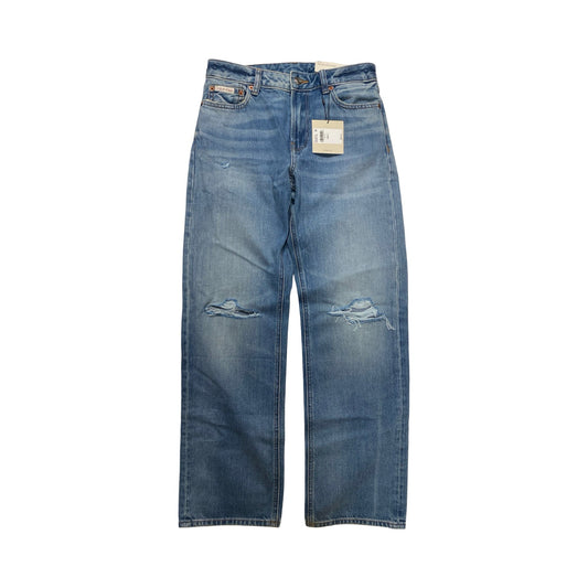 Jeans Straight By Calvin Klein In Blue Denim, Size:2