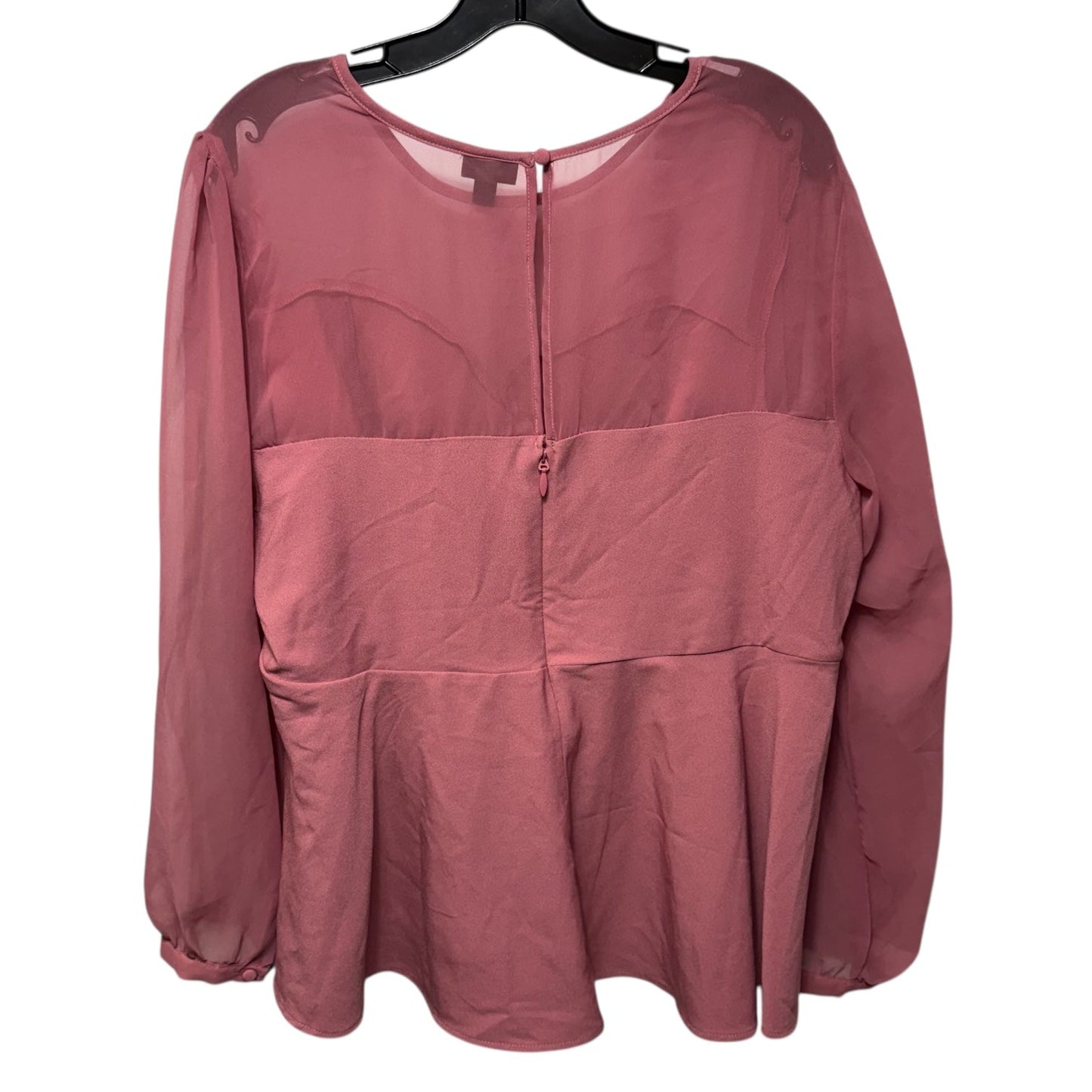 Top Long Sleeve By Torrid In Mauve, Size: 2x