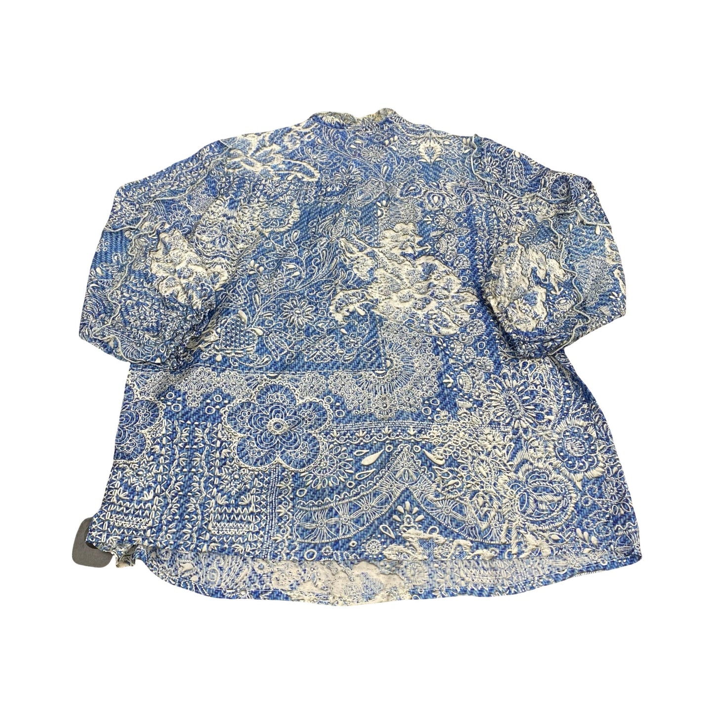 Top Ls Designer By Johnny Was In Blue & Grey, Size:S