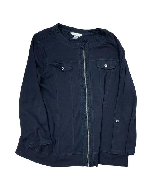 Jacket Other By Cj Banks In Black, Size:1X